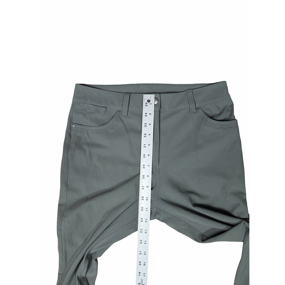 Lululemon City Sleek Slim-Fit 5 Pocket High-Rise Pant Grey Sage Size 30x30 - Picture 6 of 14